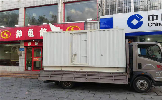 莞城街道出租发电机施工案例